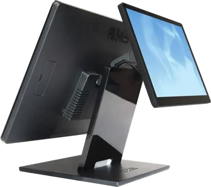 TPV professionnel avec afficheur client, exemple de configuration VISION